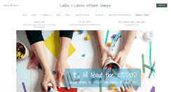 Desktop Screenshot of ladlesandlinens.com